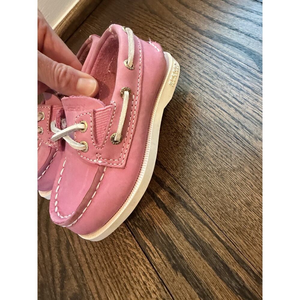 Sperry X Nordstrom collab kids Pink topsiders/deck Boat Shoes Toddler Sz Sz 6c